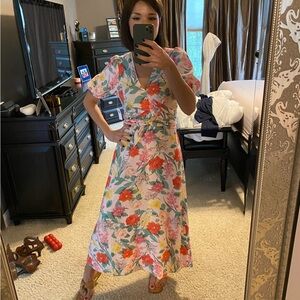 Floral Wrap Dress